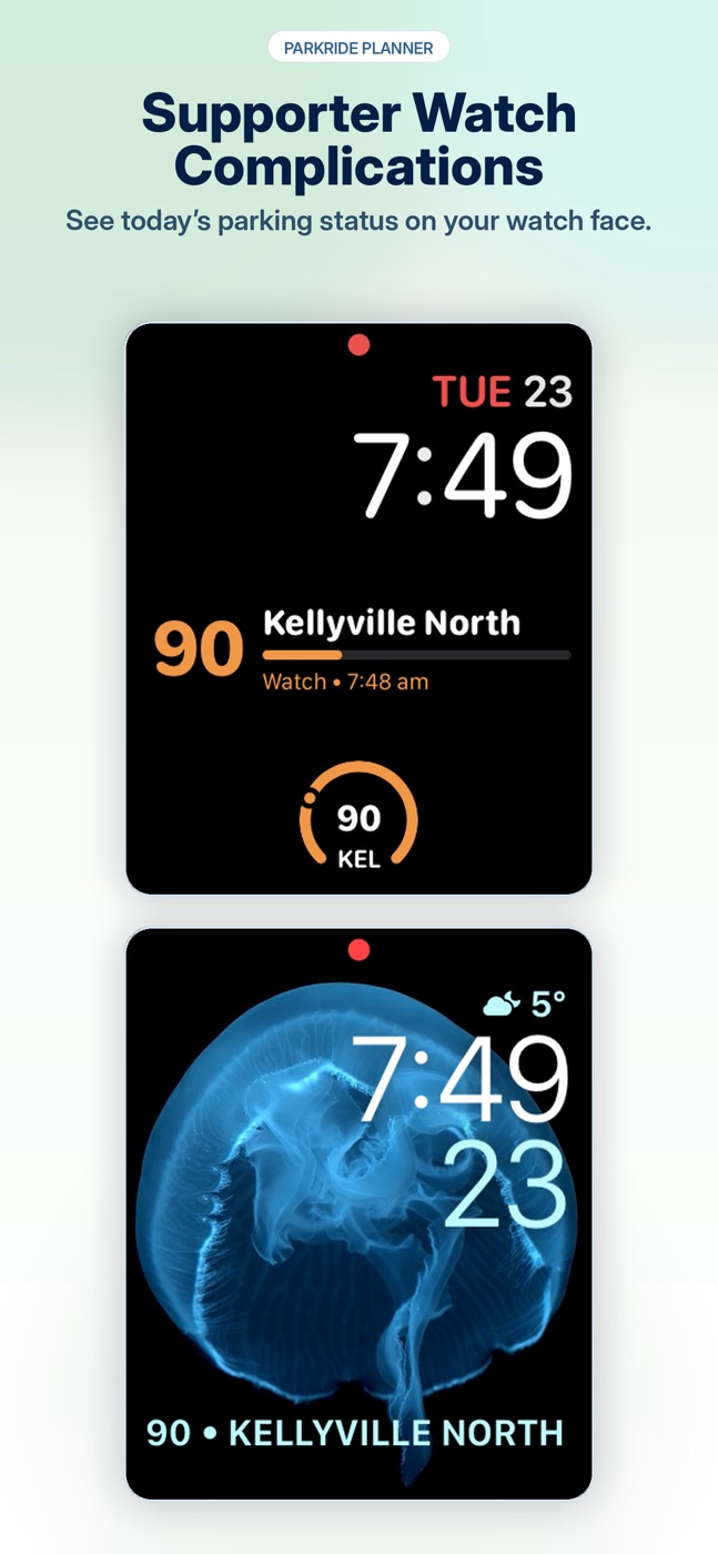 Supporter Apple Watch complication preview